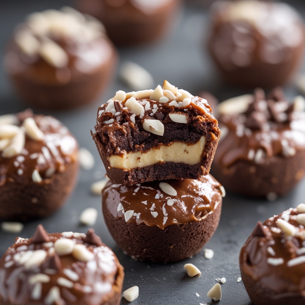 No-Bake Cottage Cheese Brownie Batter Protein Bites