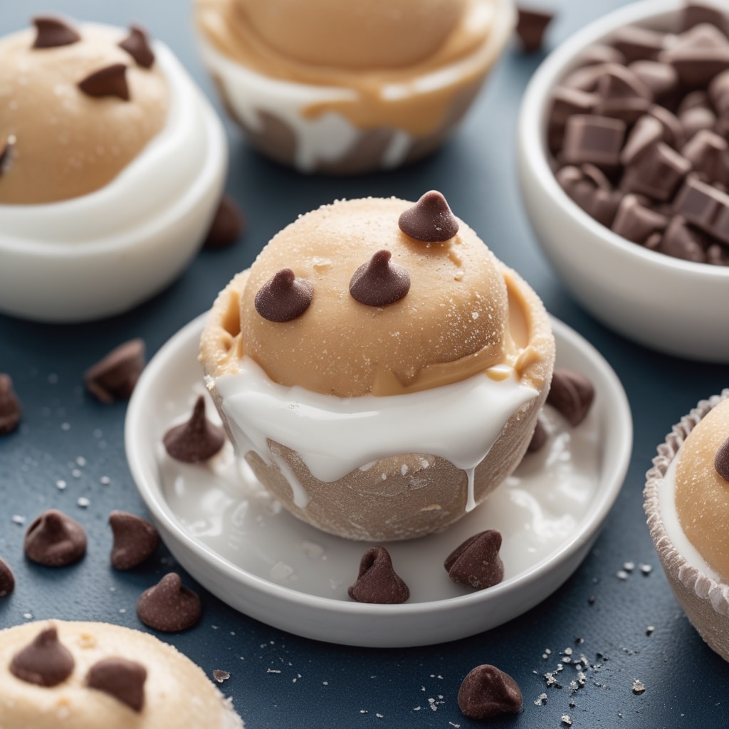 Frozen Greek Yogurt Peanut Butter Bites with Chocolate Chips 2025