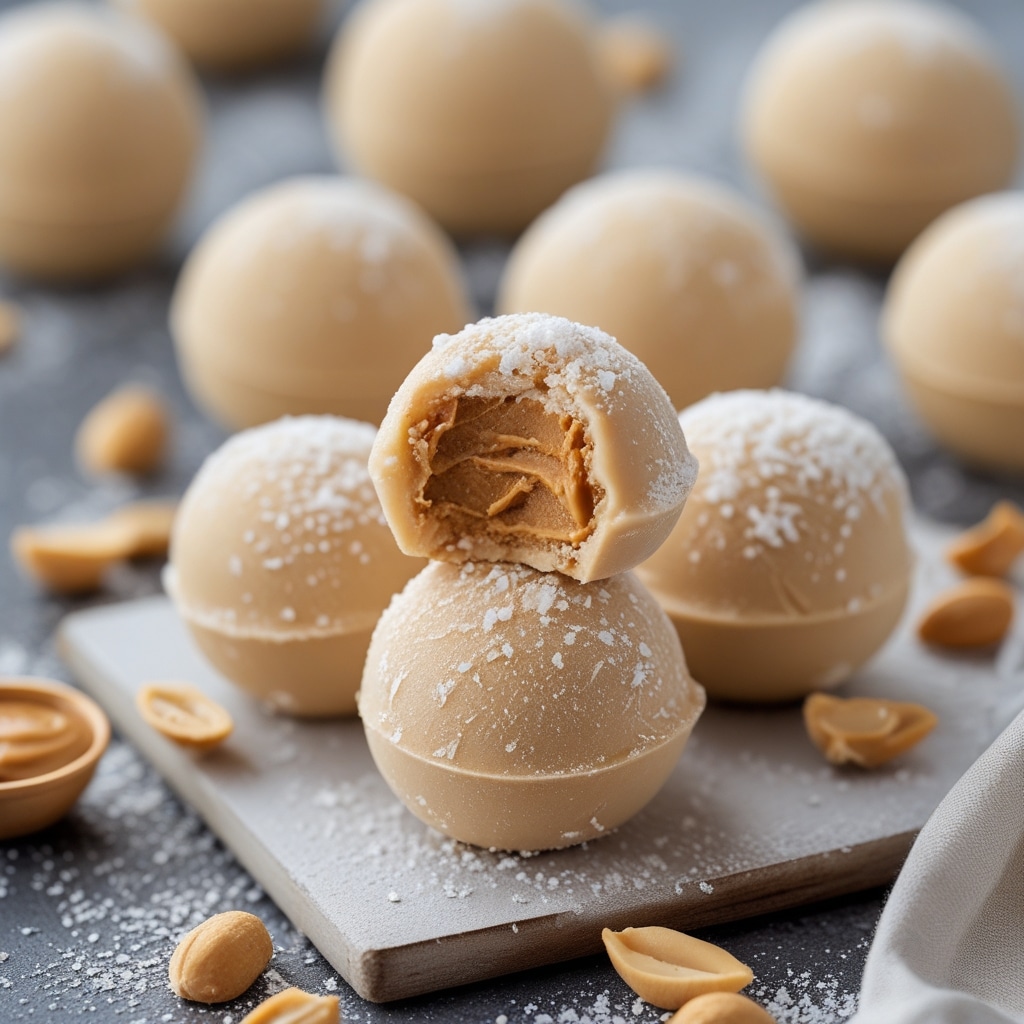 High Protein Frozen Peanut Butter Greek Yogurt Bites