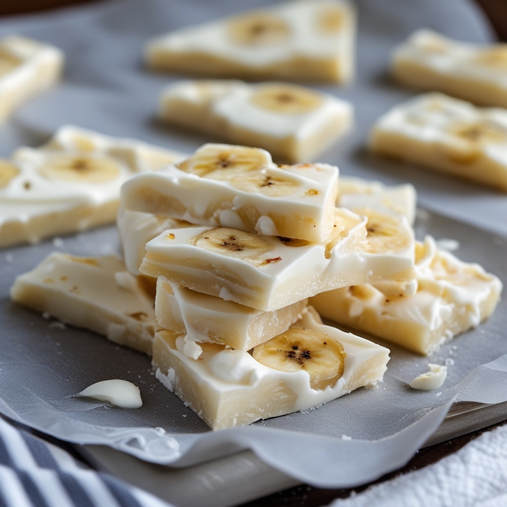 Frozen Banana Greek Yogurt Bark