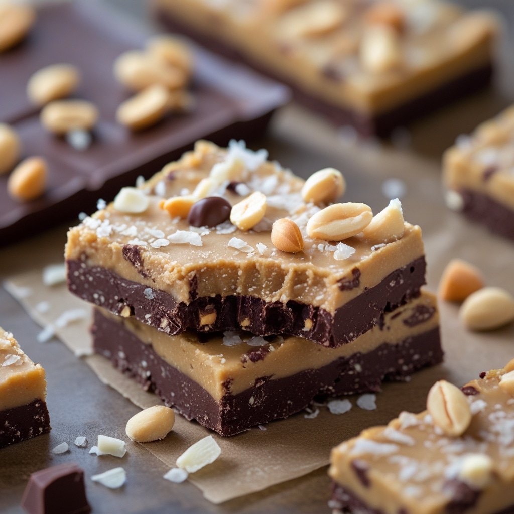 Keto Peanut Butter Chocolate Crunch Bars