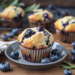 COTTAGE CHEESE BLUEBERRY MUFFINS