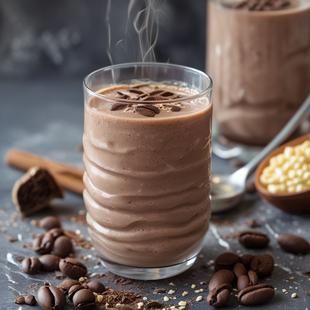 High-Protein Mocha Cottage Cheese Smoothie