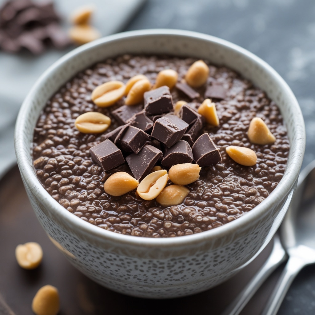 Chocolate Peanut Butter Chia Pudding