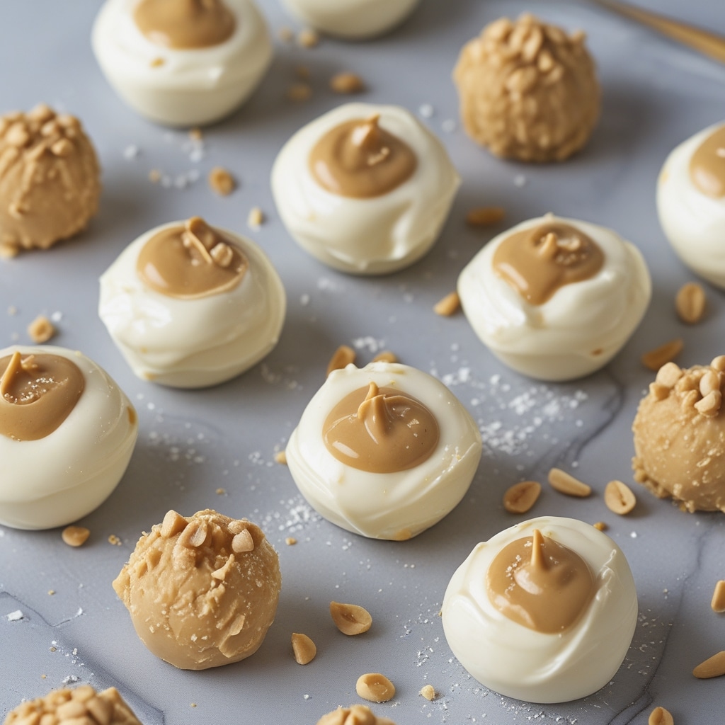 Frozen Greek Yogurt Peanut Butter Bites