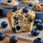 Cottage Cheese Protein Muffins with Blueberries