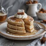 Cinnamon Roll Cottage Cheese Pancakes
