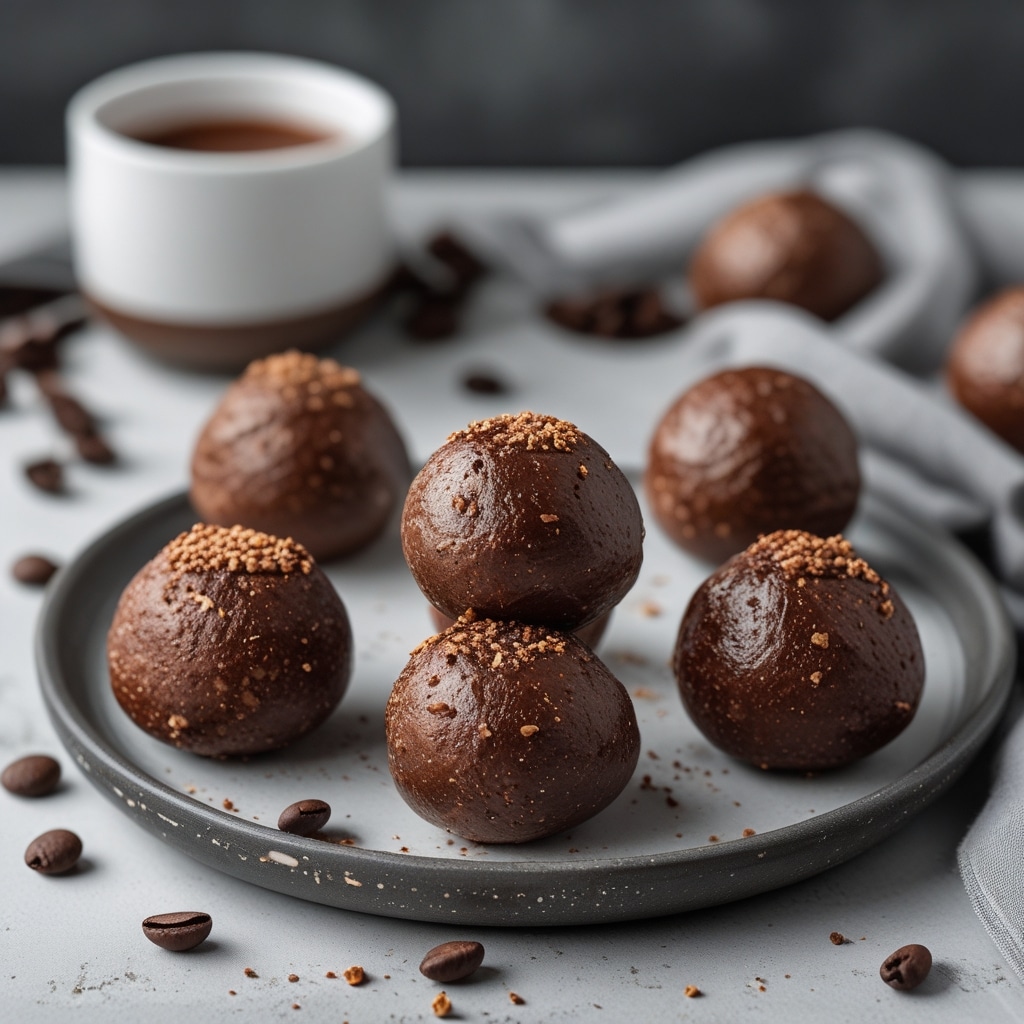 Greek Yogurt Mocha Protein Bites