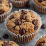 Chocolate Chip Cottage Cheese Protein Muffins