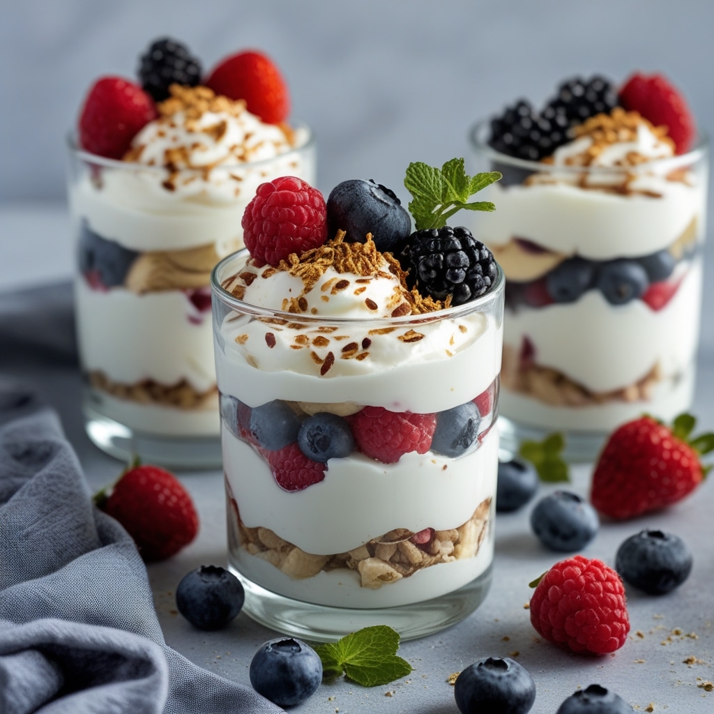 Loaded Greek Yogurt Parfait with Berries