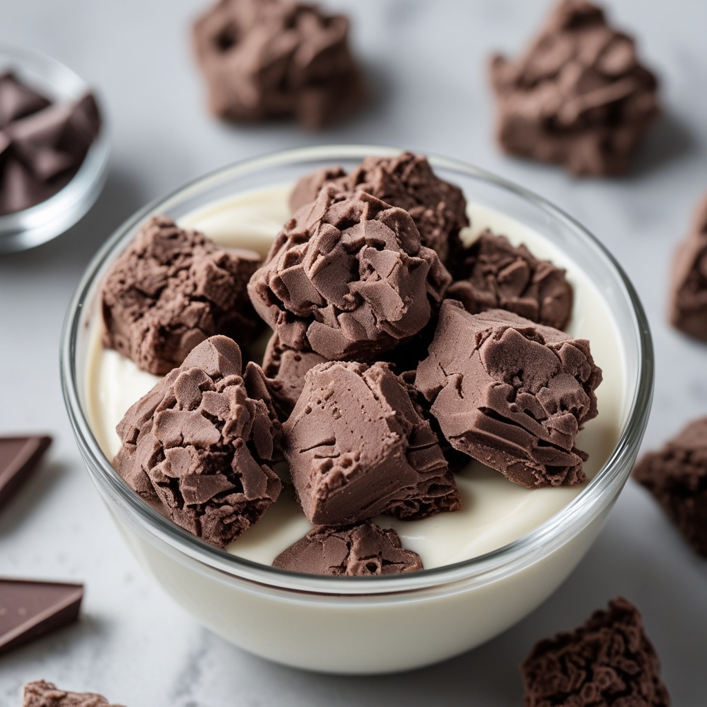 Frozen Chocolate Greek Yogurt Clusters
