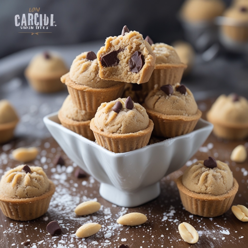 Low-Carb Peanut Butter Cookie Dough Bites
