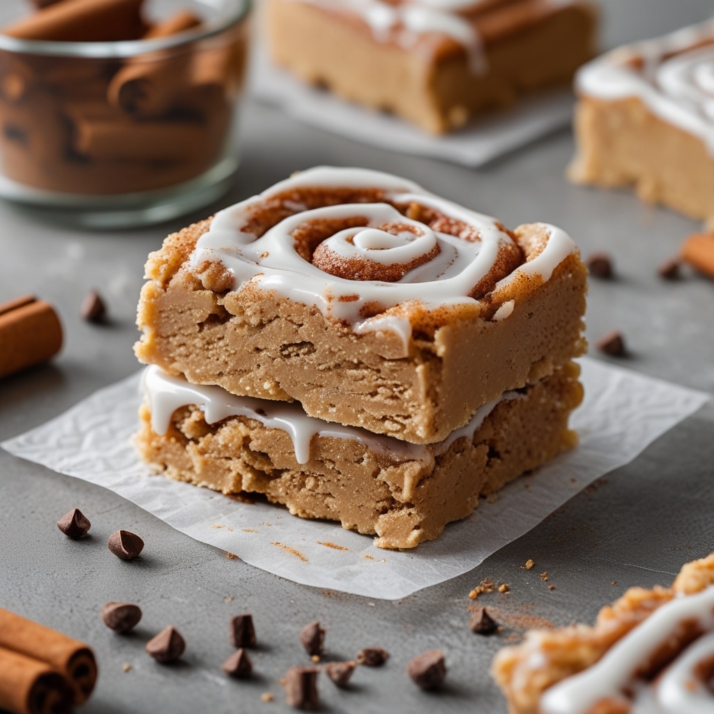 Low-Carb Cinnamon Roll Protein Bars