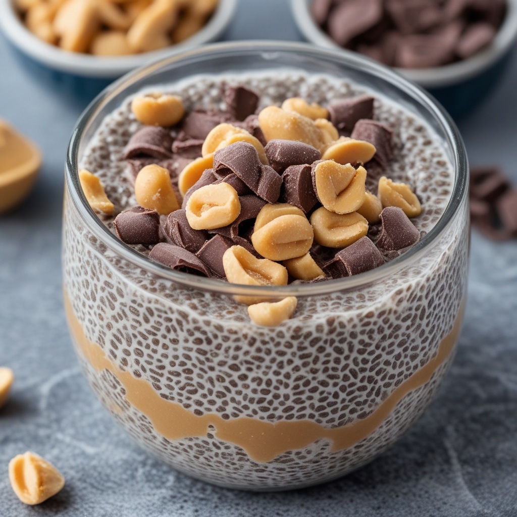 Chocolate Peanut Butter Chia Pudding
