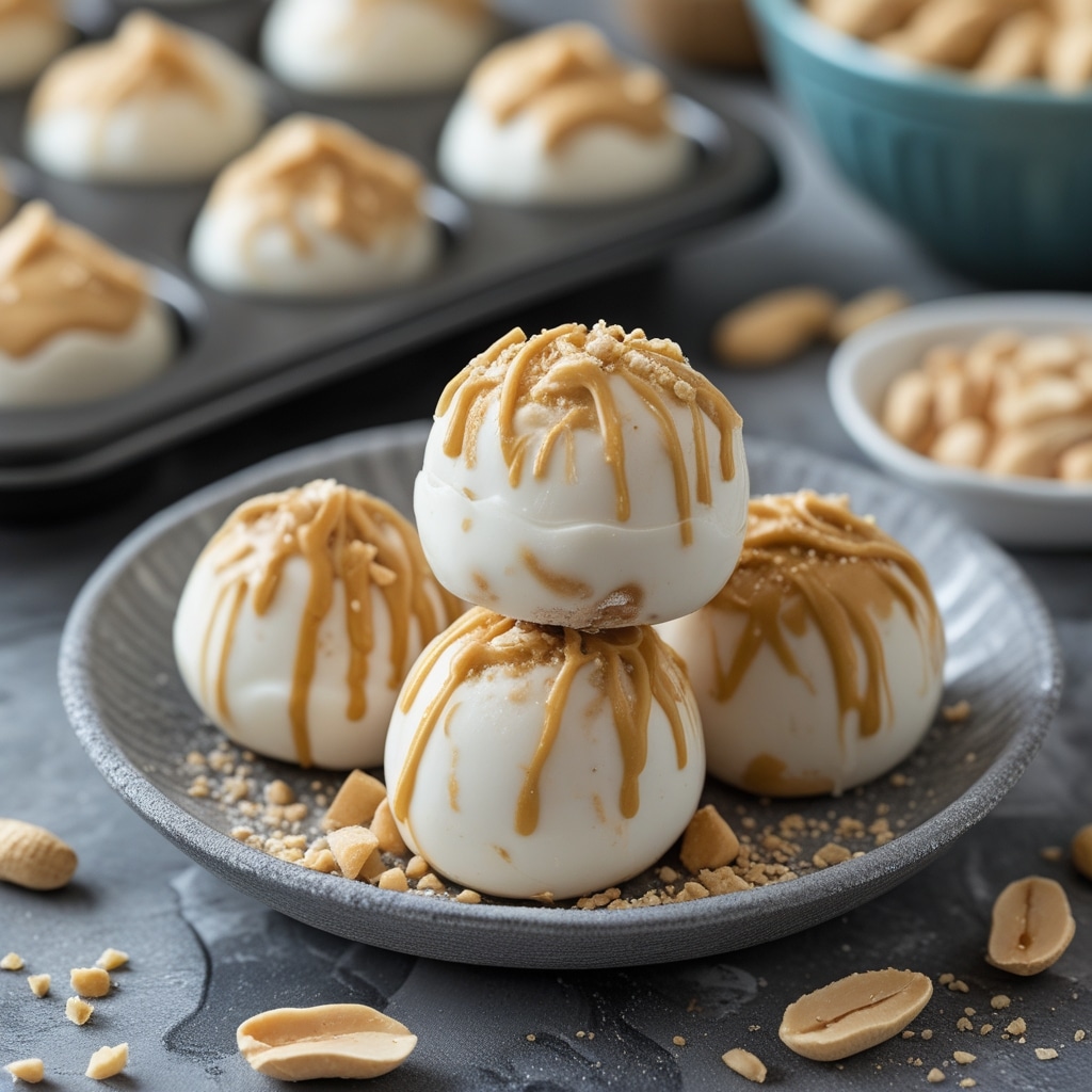 Frozen Peanut Butter Greek Yogurt Bites
