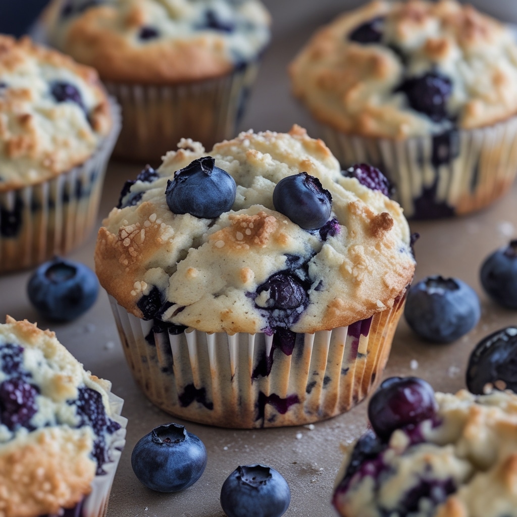 Blueberry Cottage Cheese Muffins