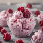 Frozen Raspberry Greek Yogurt Clusters