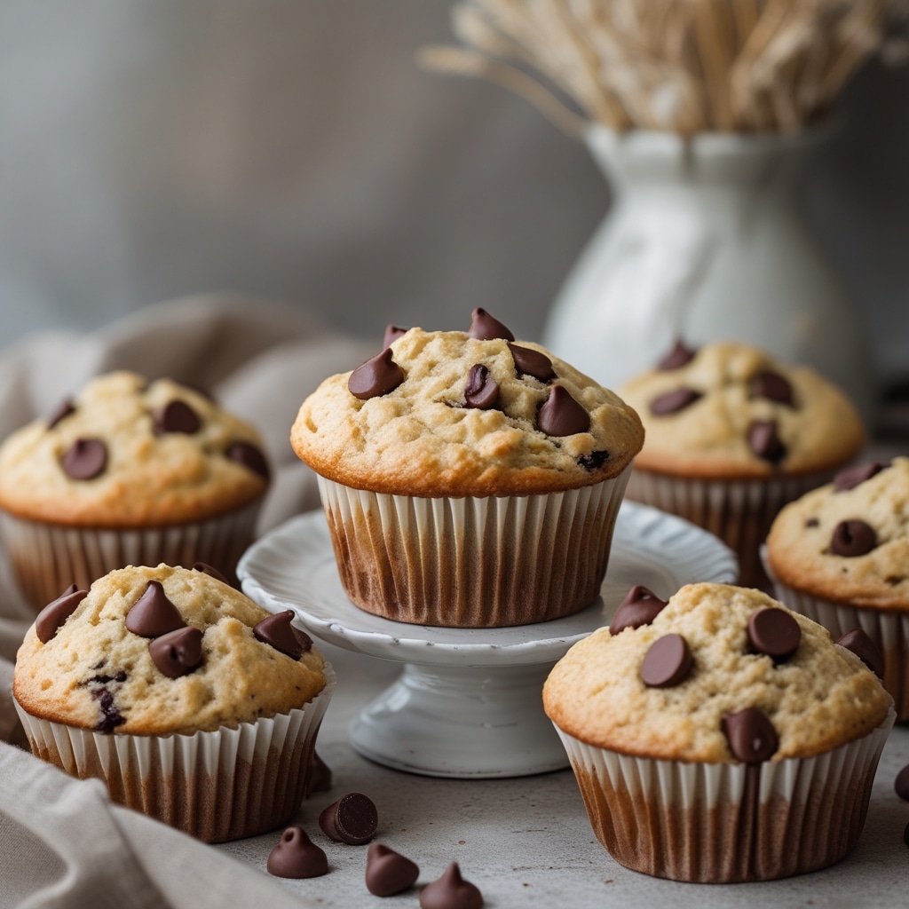 Chocolate Chip Protein Cottage Cheese Muffins