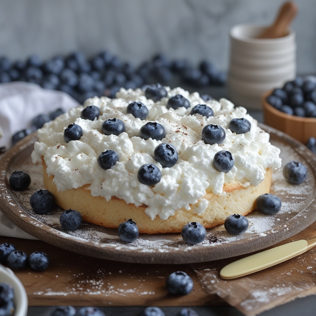 Blueberry Fluffy Cottage Cheese Cloud Bread