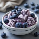 Frozen Blueberry Protein Yogurt Clusters