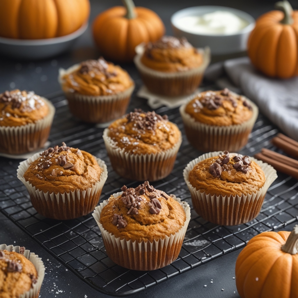 Amazing Greek Yogurt Pumpkin Muffins