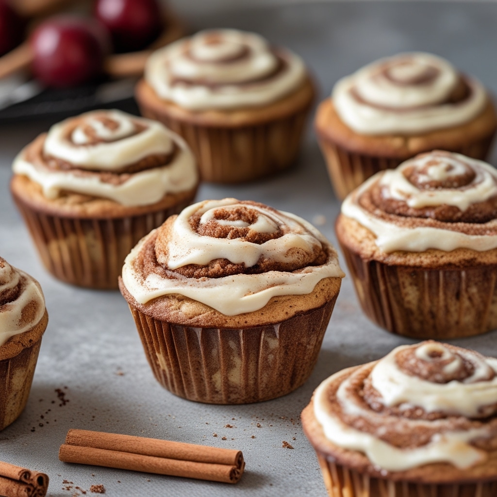 Cinnamon Roll Protein Muffins
