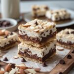 Chocolate Chip Almond Cottage Cheese Bars