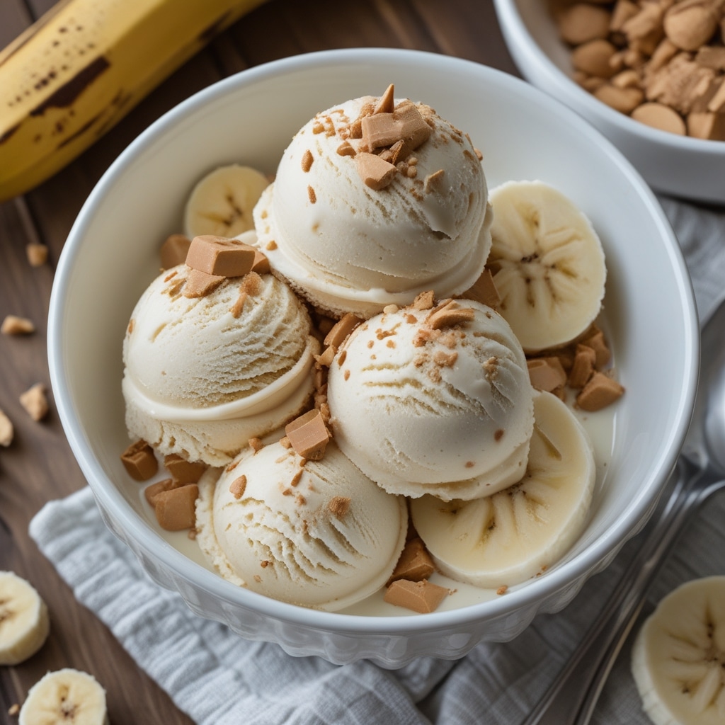High-Protein Peanut Butter Banana Ice Cream