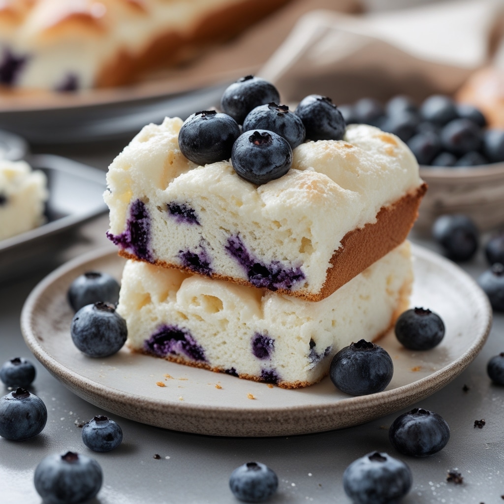 Blueberry Fluffy Cottage Cheese Cloud Bread
