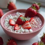 Strawberry Cottage Cheese Smoothie Bowl