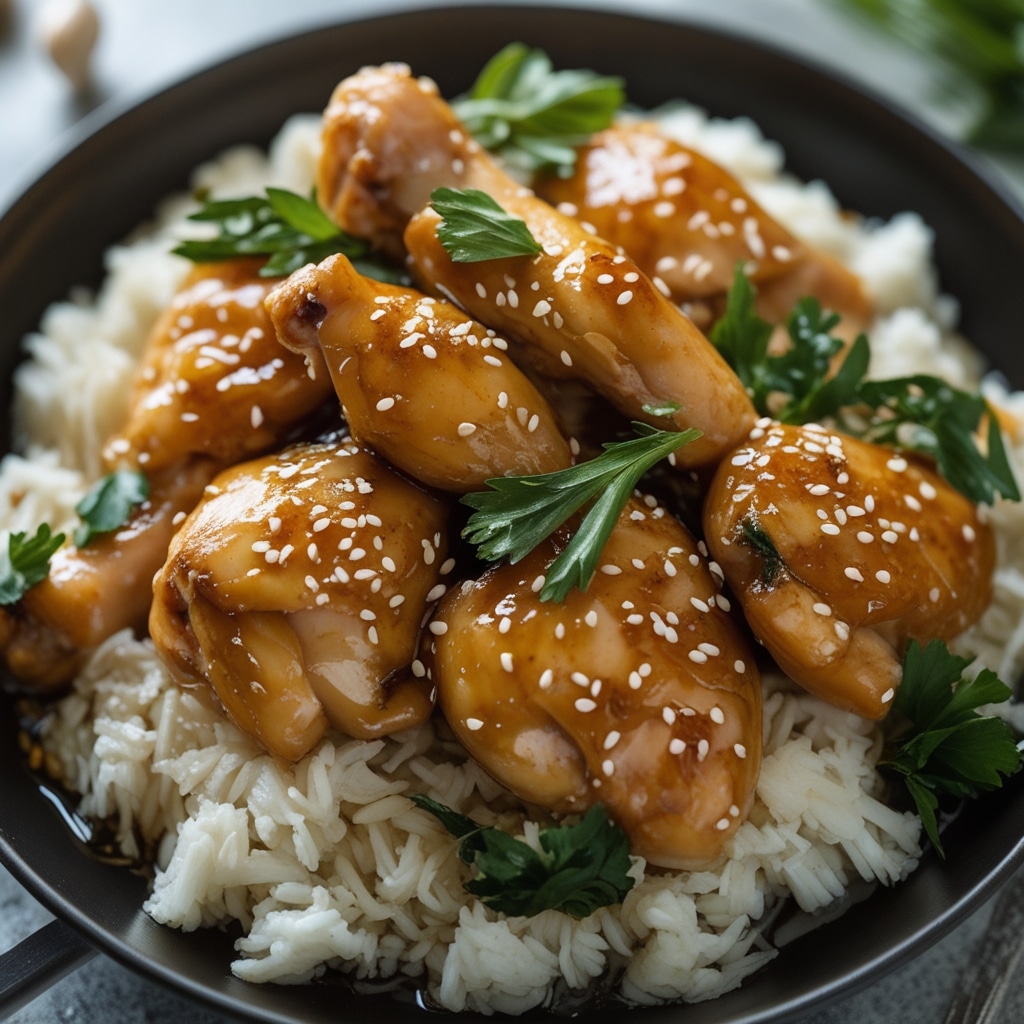 Honey garlic chicken