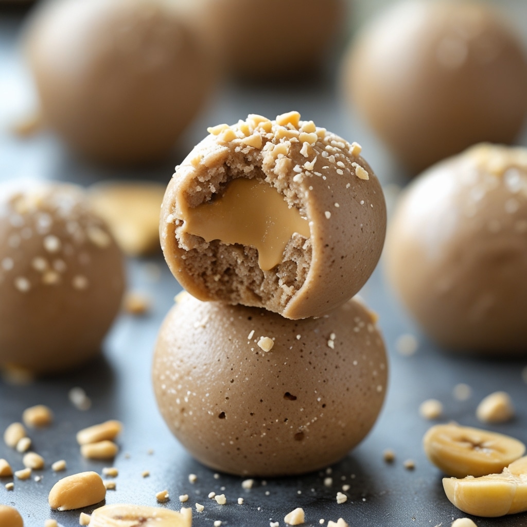 Peanut Butter Banana Protein Smoothie Bites