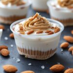 Frozen Almond Butter Yogurt Cups