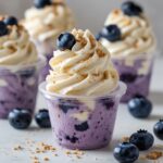 High-Protein Blueberry Cheesecake FroYo Cups