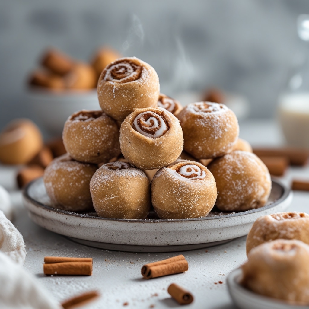 Cinnamon Roll Protein Bites