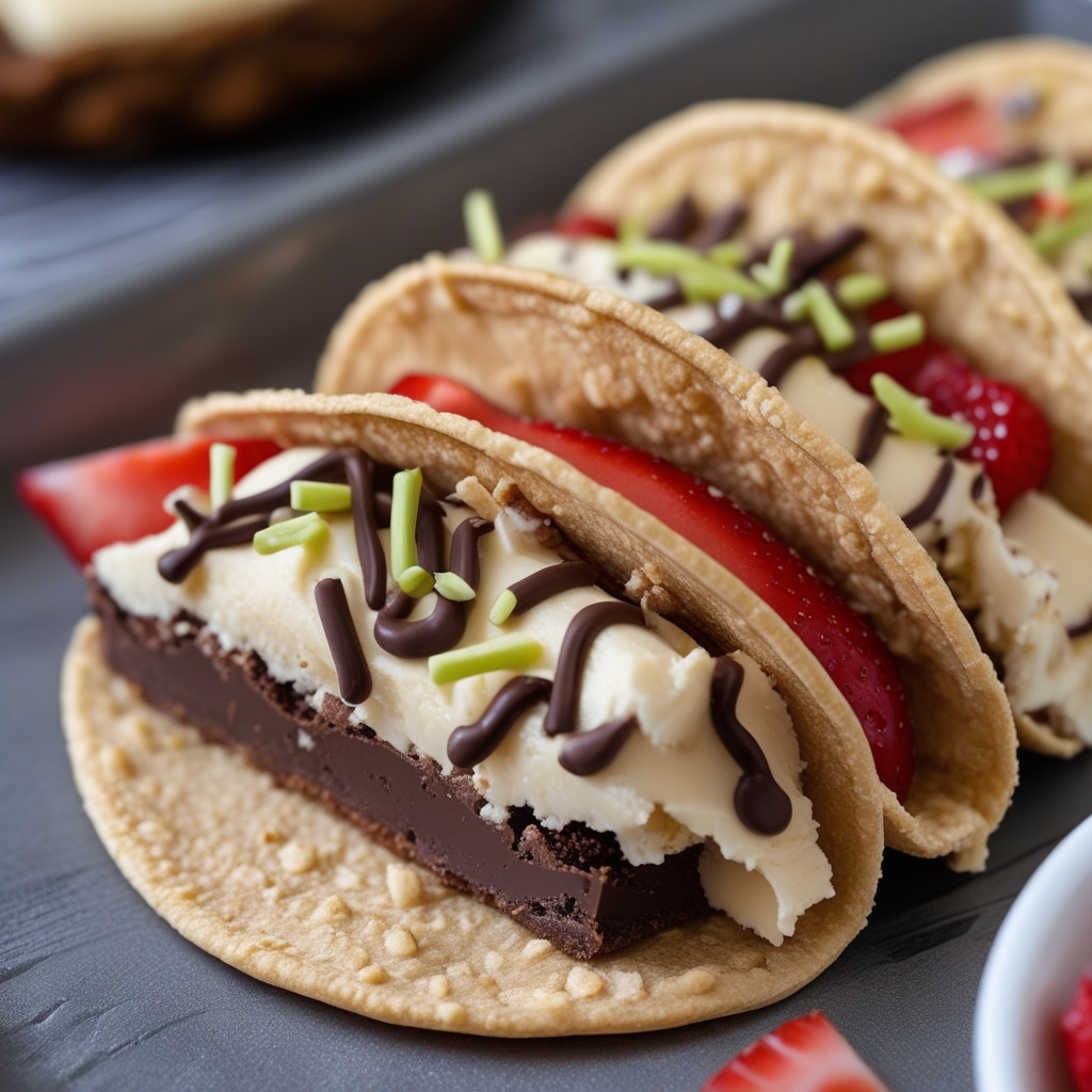 Cheesecake Cookie Dough Tacos