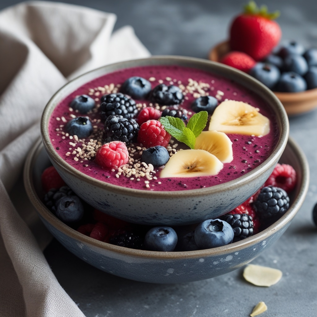 Berry smoothie bowl