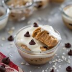 Frozen Greek Yogurt Peanut Butter Bites with Chocolate Chips