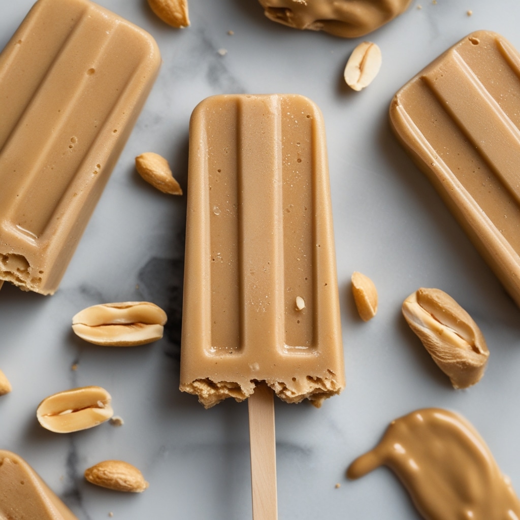 Creamy Peanut Butter Protein Smoothie Pops