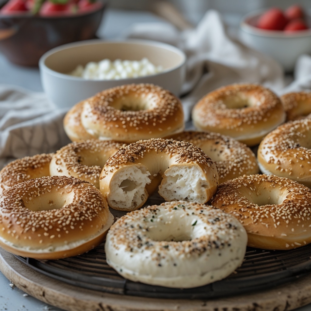 High-Protein Cottage Cheese Bagels