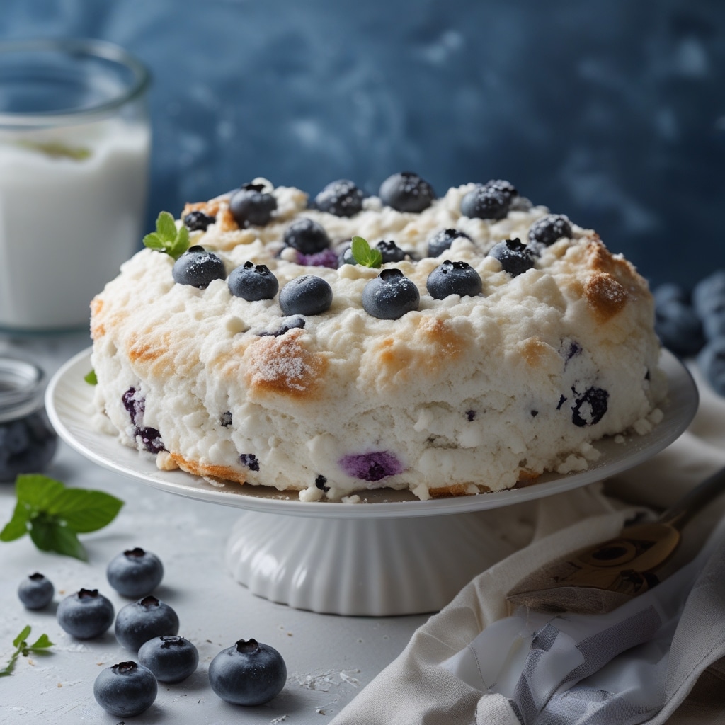 Blueberry Fluffy Cottage Cheese Cloud Bread