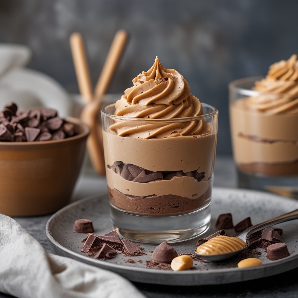 Low-Carb Chocolate Peanut Butter Mousse