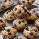 Chocolate Chip Cottage Cheese Protein Muffins