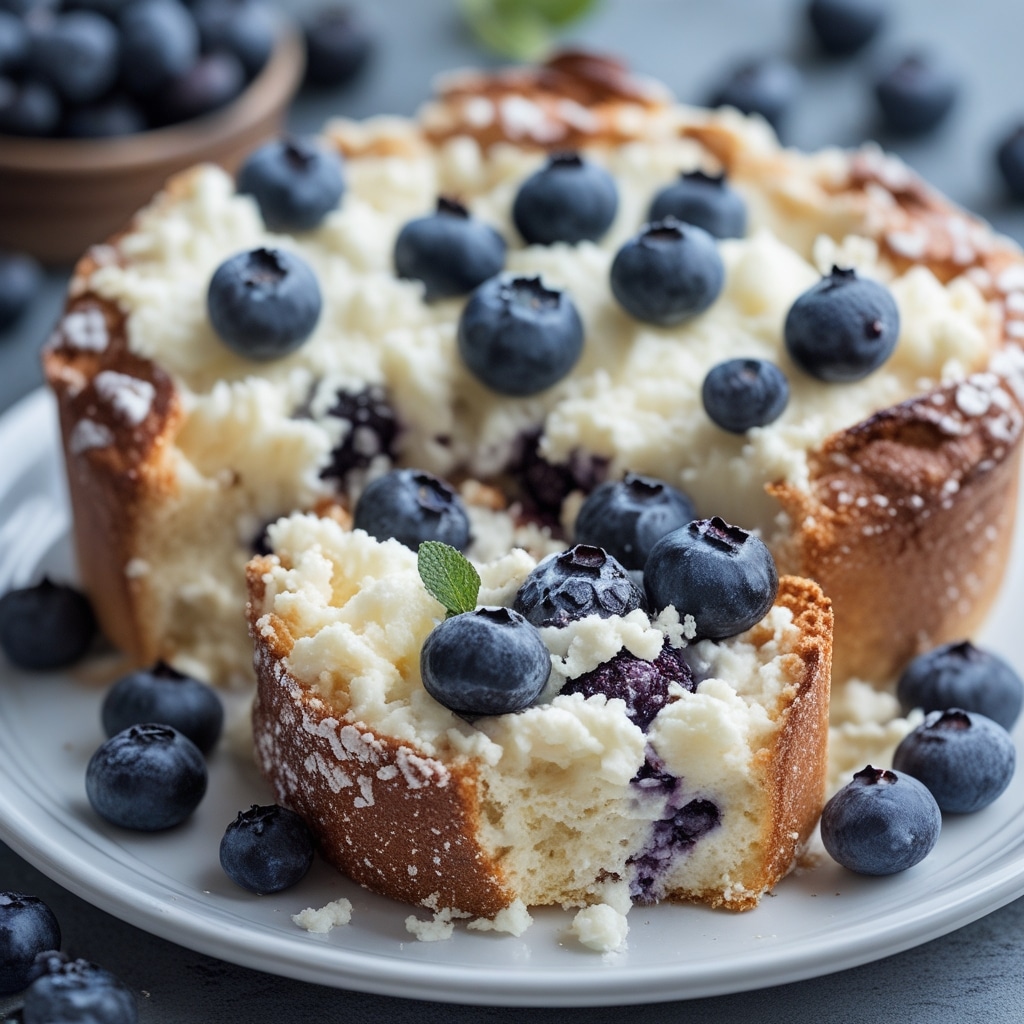 Blueberry Fluffy Cottage Cheese Cloud Bread