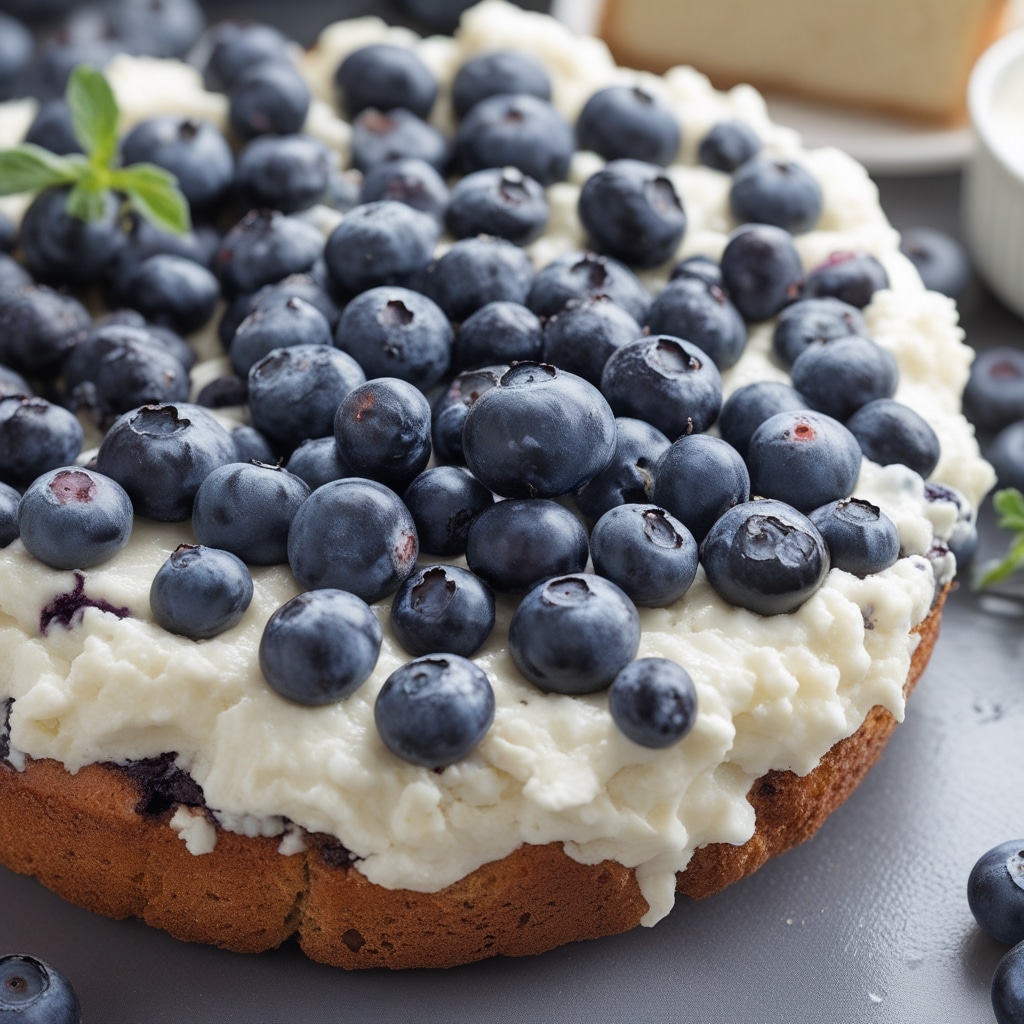 Blueberry Fluffy Cottage Cheese Cloud Bread