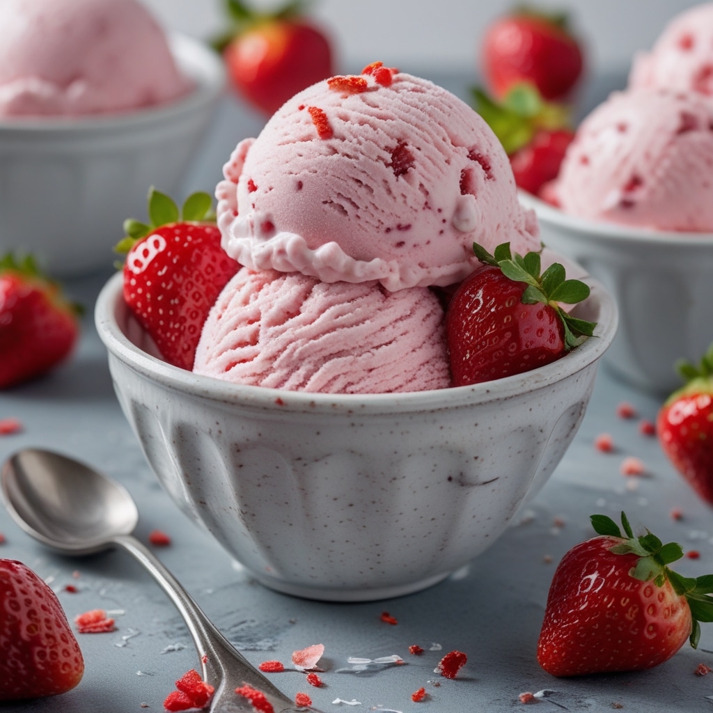 Low-Carb Strawberry Cottage Cheese Ice Cream