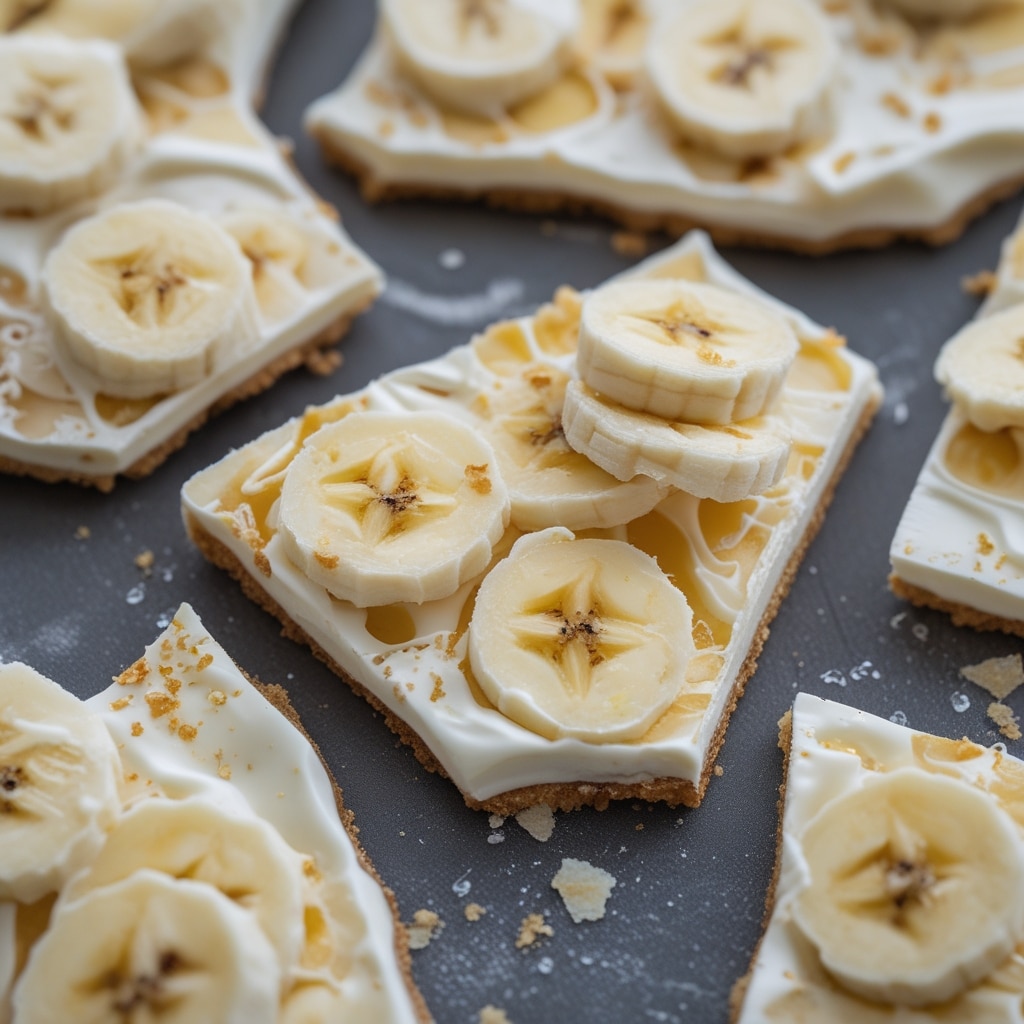 Frozen Banana Greek Yogurt Bark