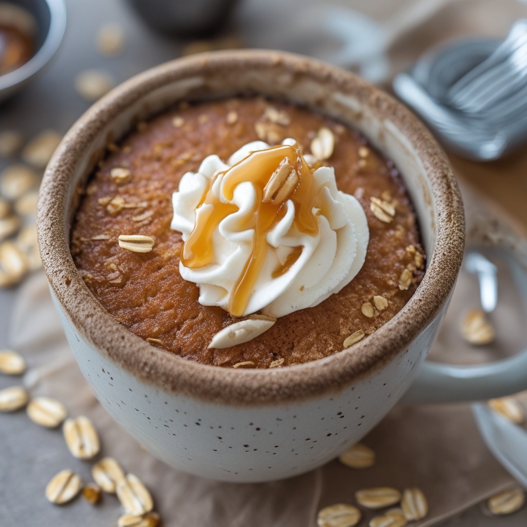 Honey Oat Mug Cake