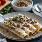 Southern Breakfast Enchiladas with Sausage Gravy