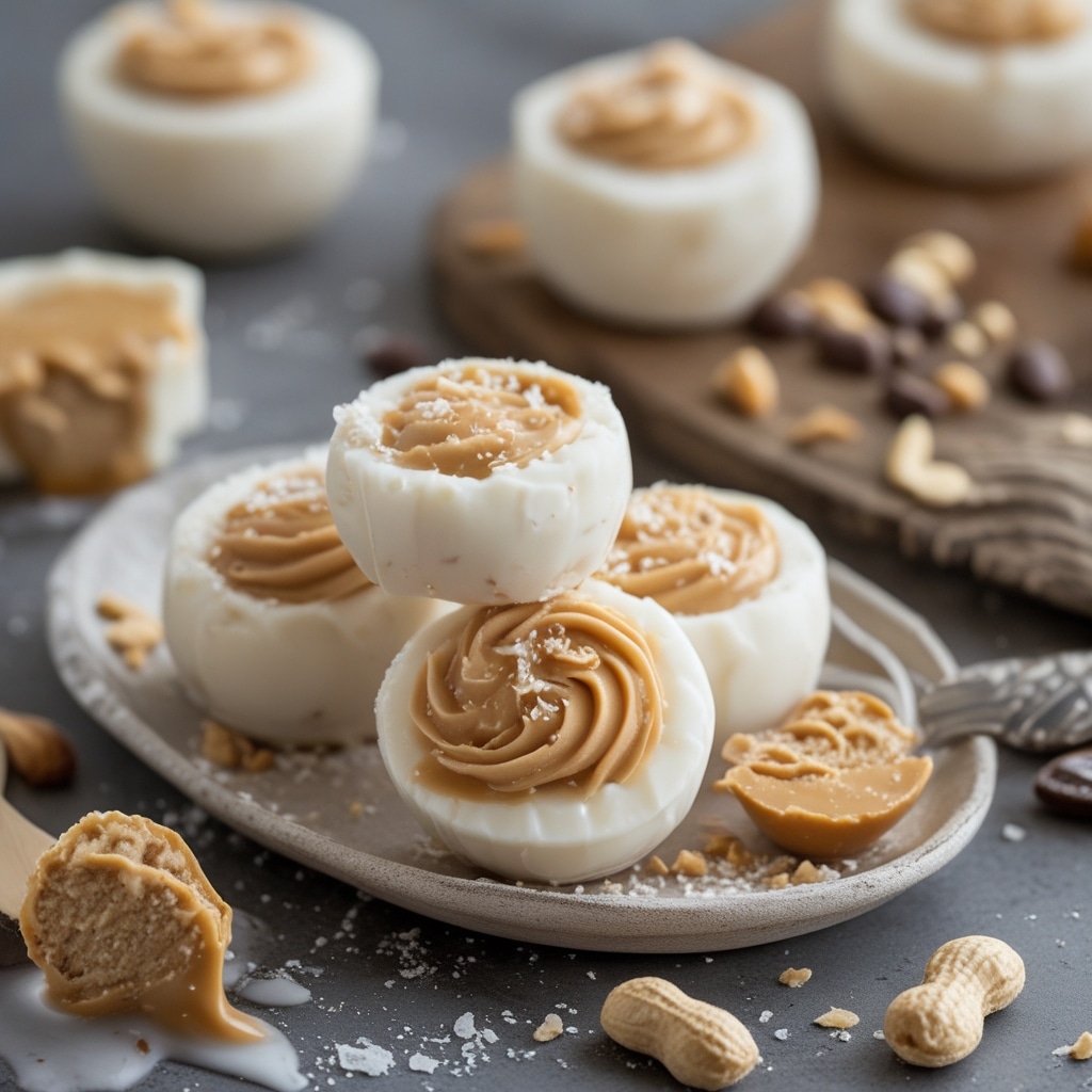 Frozen Peanut Butter Greek Yogurt Bites